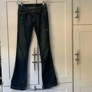 Antik boot cut denim jeans size 27 x 34”